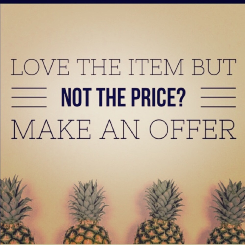 Reasonable offers accepted